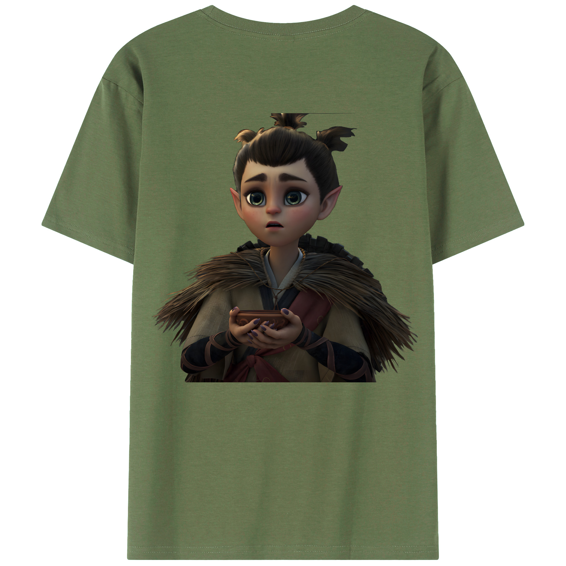 （画像用） Ne Zha 2 ナタ 魔童の大暴れ 綿100％ メンズ半袖Tシャツ（バックプリント） 通気性